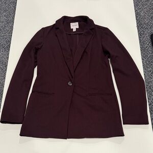 Nine West Deep Burgundy Blazer